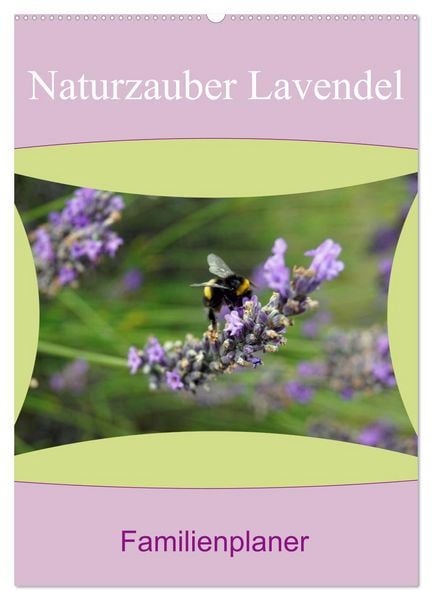 Produktbild: Naturzauber Lavendel - Familienplaner (Wandkalender 2026 DIN A2 hoch), CALVENDO Monatskalender