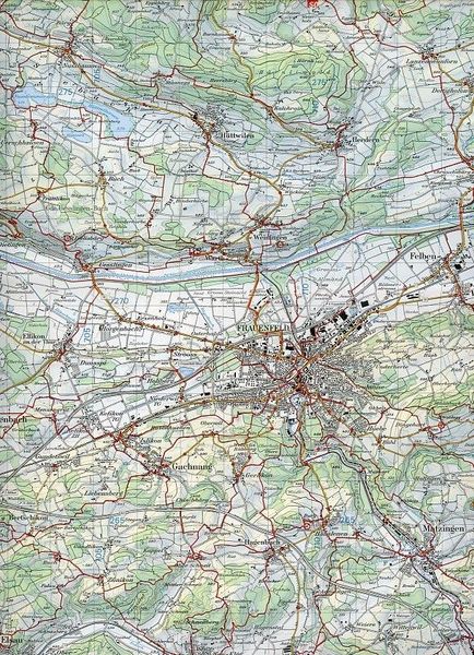 Produktbild: 216T Frauenfeld Wanderkarte