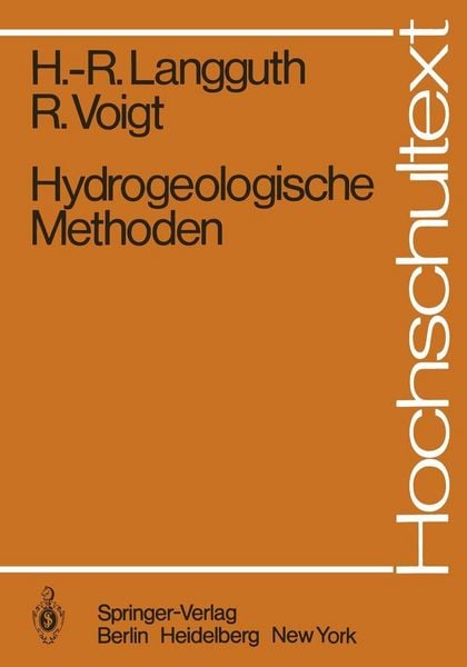 Produktbild: Hydrogeologische Methoden