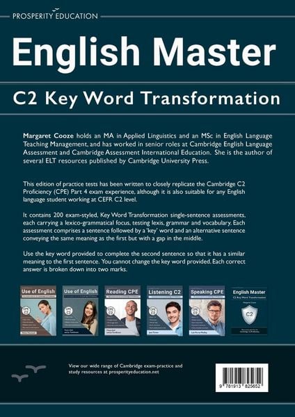 Produktbild: English Master C2 Key Word Transformation