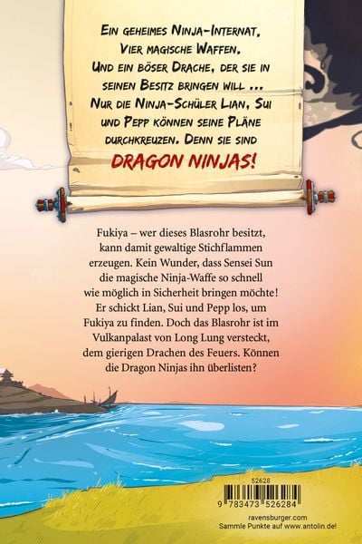 Produktbild: Dragon Ninjas, Band 2 - Der Drache des Feuers