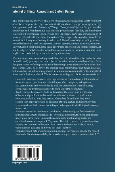 Produktbild: Internet of Things: Concepts and System Design