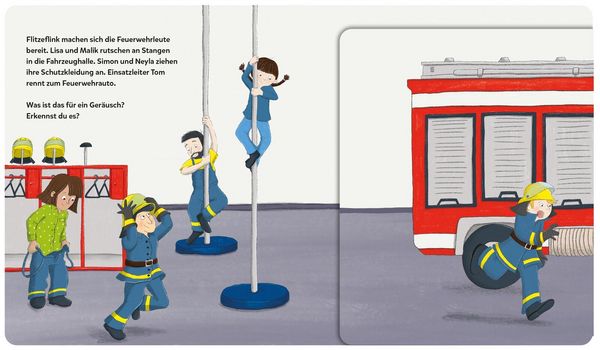 Produktbild: Mein Klapp-Sound-Buch: Tat&uuml;tata, die Feuerwehr ist da!