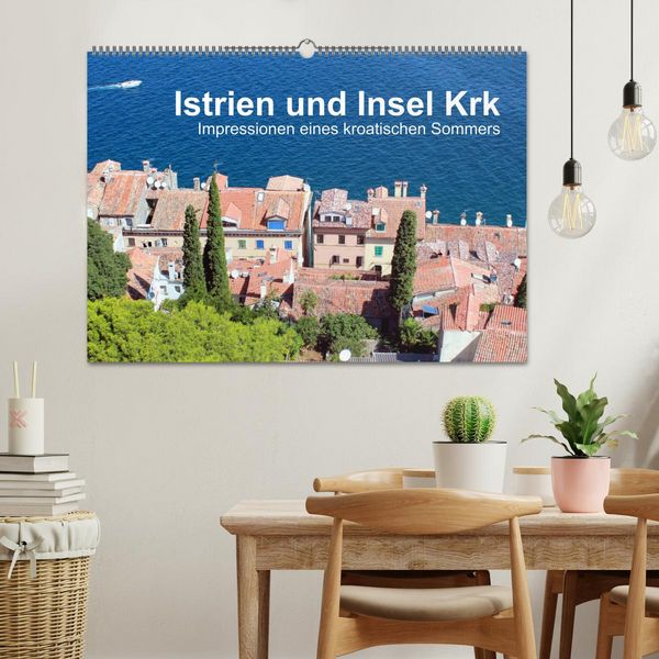 Produktbild: Istrien und Insel Krk - Impressionen eines kroatischen Sommers (Wandkalender 2026 DIN A2 quer), CALVENDO Monatskalender