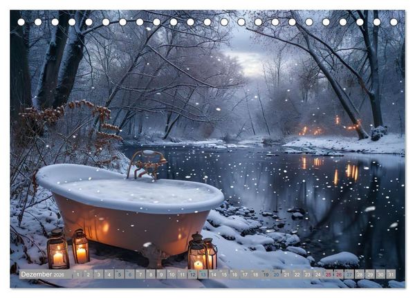 Produktbild: Wannenidylle (Tischkalender 2026 DIN A5 quer), CALVENDO Monatskalender