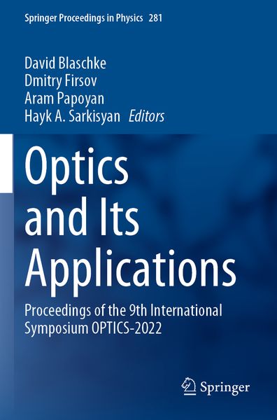 Produktbild: Optics and Its Applications