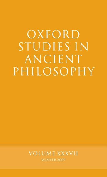 Produktbild: Oxford Studies in Ancient Philosophy