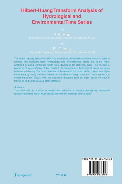 Produktbild: Hilbert-Huang Transform Analysis of Hydrological and Environmental Time Series