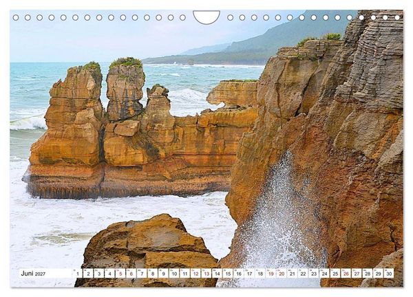 Produktbild: Neuseeland - Land der Kontraste (Wandkalender 2027 DIN A4 quer), CALVENDO Monatskalender