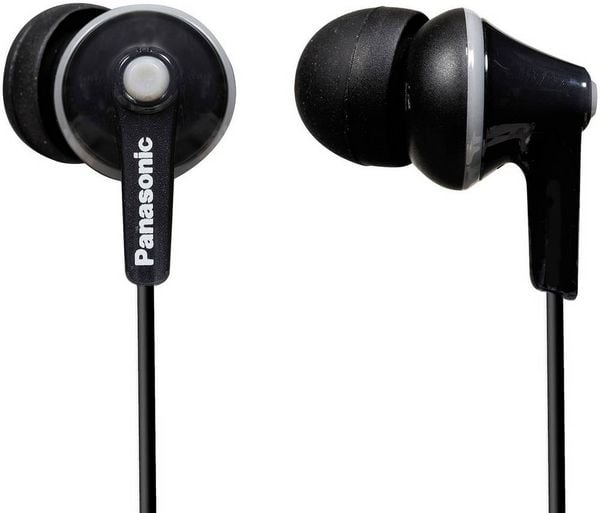 Produktbild: Panasonic RP-HJE125E In Ear Kopfh&ouml;rer kabelgebunden Schwarz