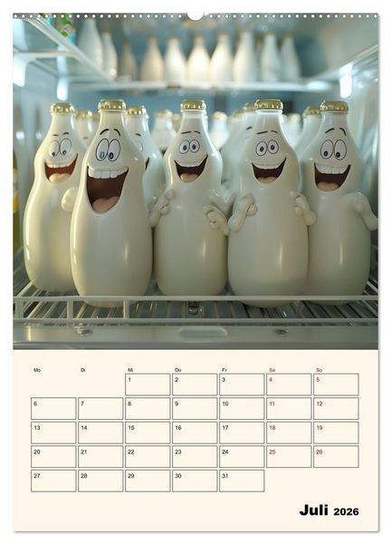 Produktbild: Nachts im K&uuml;hlschrank (Wandkalender 2026 DIN A2 hoch), CALVENDO Monatskalender