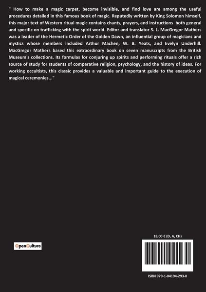 Produktbild: The Key of Solomon the King