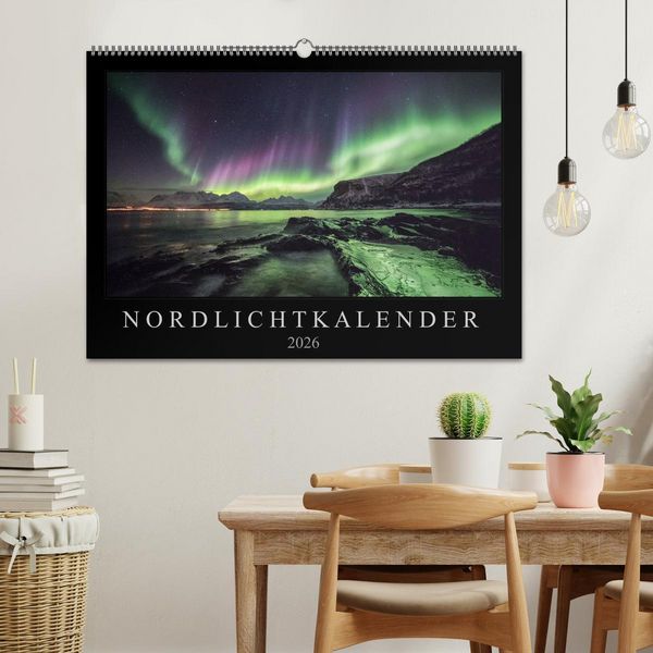 Produktbild: Nordlichtkalender (Wandkalender 2026 DIN A2 quer), CALVENDO Monatskalender