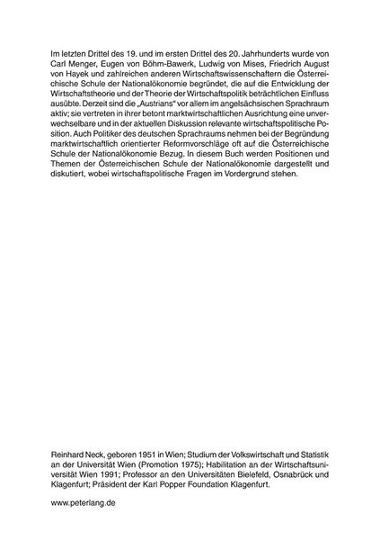 Produktbild: Die &Ouml;sterreichische Schule der National&ouml;konomie