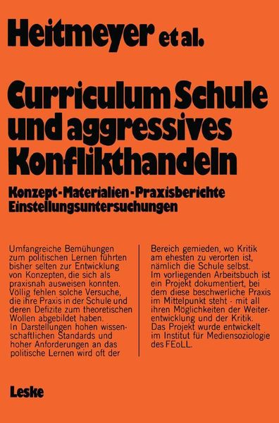 Produktbild: Curriculum "Schule und aggressives Konflikthandeln"
