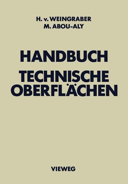 Produktbild: Handbuch Technische Oberfl&auml;chen