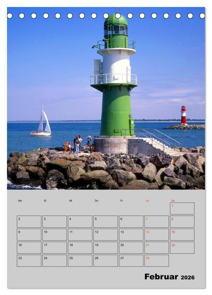 Produktbild: Attraktive Leuchtt&uuml;rme (Tischkalender 2026 DIN A5 hoch), CALVENDO Monatskalender