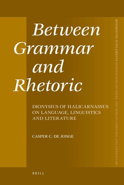 Produktbild: Between Grammar and Rhetoric