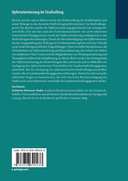 Produktbild: Opferorientierung im Strafvollzug