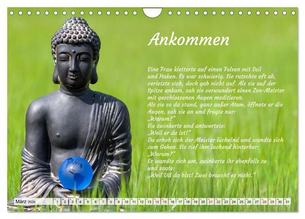 Produktbild: Und der Zen-Meister sprach (Wandkalender 2026 DIN A4 quer), CALVENDO Monatskalender