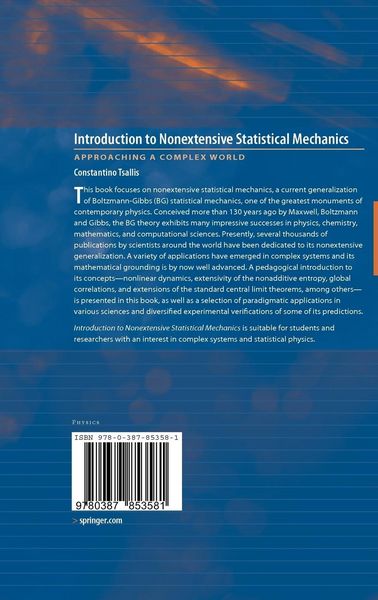 Produktbild: Introduction to Nonextensive Statistical Mechanics