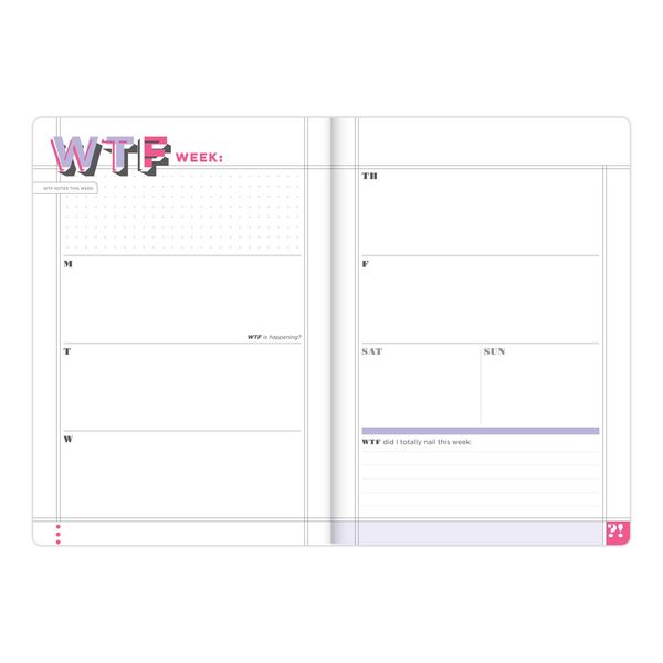 Produktbild: Wtf Undated Planner and Weekly Agenda Notebook