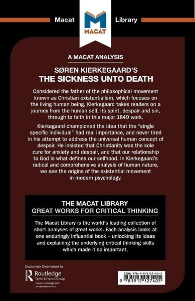 Produktbild: An Analysis of Soren Kierkegaard's The Sickness Unto Death