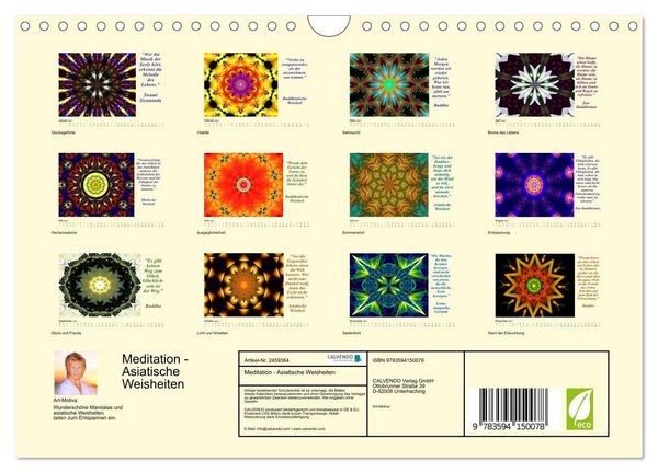 Produktbild: Meditation - Asiatische Weisheiten (Wandkalender 2027 DIN A4 quer), CALVENDO Monatskalender