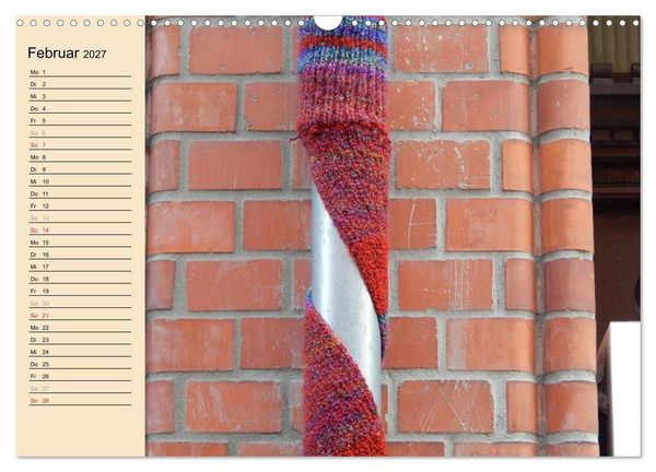 Produktbild: Urban Knitting L&uuml;neburg (Wandkalender 2027 DIN A3 quer), CALVENDO Monatskalender