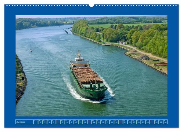 Produktbild: Unterwegs auf dem Nord-Ostsee-Kanal (hochwertiger Premium Wandkalender 2027 DIN A2 quer), Kunstdruck in Hochglanz