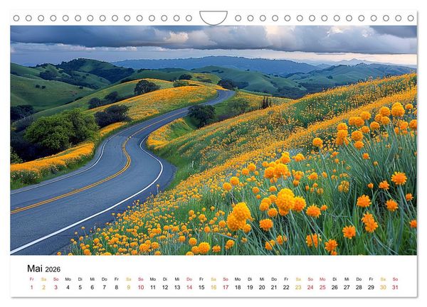 Produktbild: Stra&szlig;en und Wege (Wandkalender 2026 DIN A4 quer), CALVENDO Monatskalender