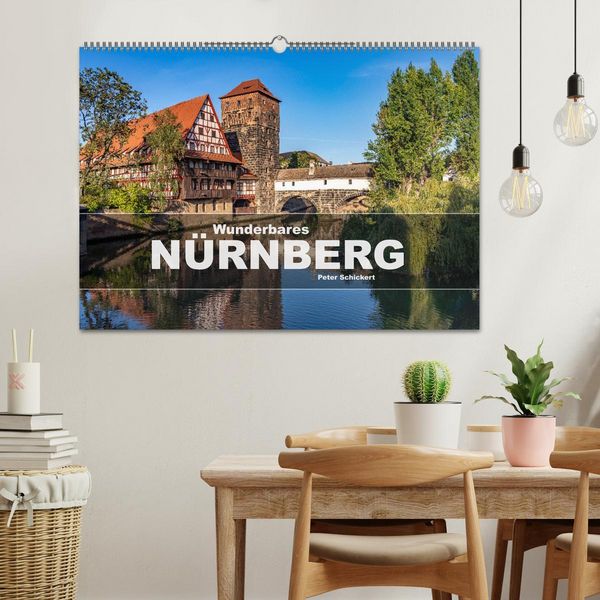 Produktbild: Wunderbares N&uuml;rnberg (Wandkalender 2026 DIN A2 quer), CALVENDO Monatskalender