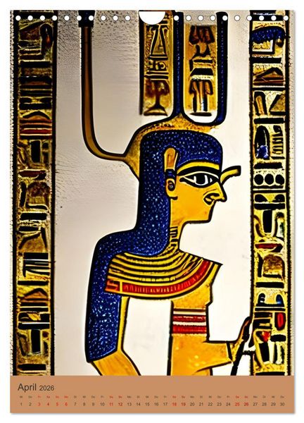 Produktbild: Altes &Auml;gypten - Computertr&auml;ume aus der KI (Wandkalender 2026 DIN A4 hoch), CALVENDO Monatskalender