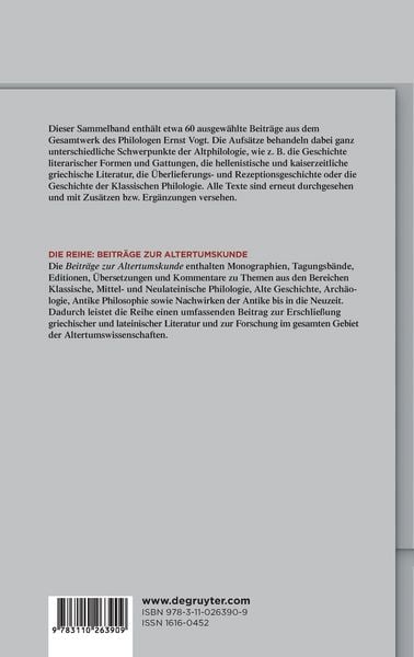 Produktbild: Literatur der Antike und Philologie der Neuzeit