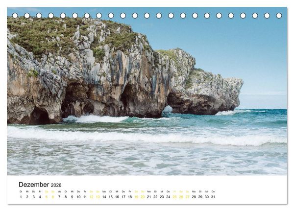 Produktbild: Asturien - Von der K&uuml;ste bis zu den Gipfeln Europas (Tischkalender 2026 DIN A5 quer), CALVENDO Monatskalender