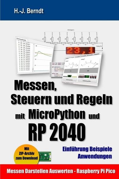 Produktbild: Messen, Steuern und Regeln mit MicroPython und RP2040