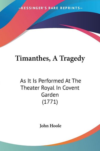 Produktbild: Timanthes, A Tragedy