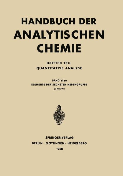 Produktbild: Elemente der Sechsten Nebengruppe