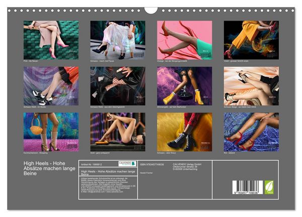Produktbild: High Heels - Hohe Abs&auml;tze machen lange Beine (Wandkalender 2026 DIN A3 quer), CALVENDO Monatskalender