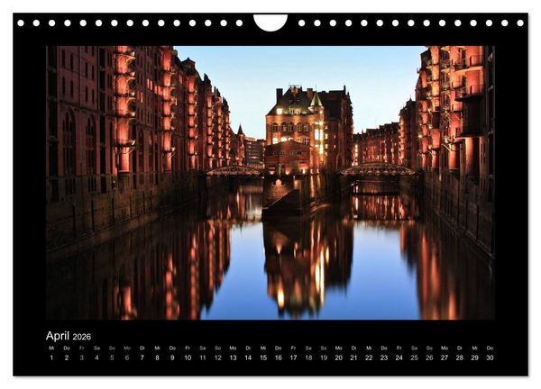 Produktbild: Hamburg - Impressionen (Wandkalender 2026 DIN A4 quer), CALVENDO Monatskalender