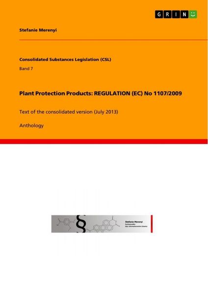 Produktbild: Plant Protection Products: REGULATION (EC) No 1107/2009