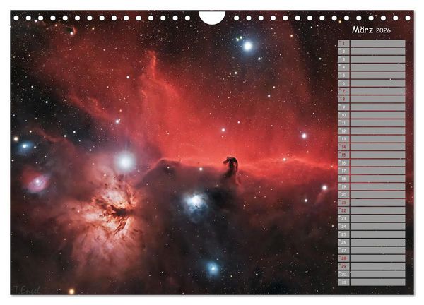 Produktbild: Deep-Sky Amateurastronomie (Wandkalender 2026 DIN A4 quer), CALVENDO Monatskalender