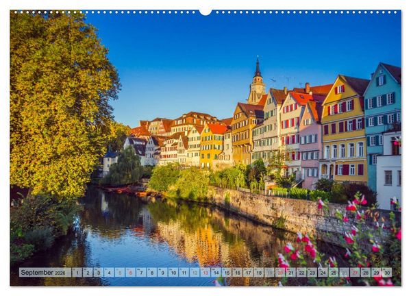 Produktbild: T&uuml;bingen - Impressionen aus der Universit&auml;tsstadt (hochwertiger Premium Wandkalender 2026 DIN A2 quer), Kunstdruck in Hochglanz