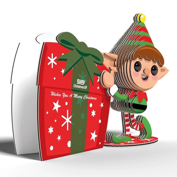 Produktbild: EUGY - 3D Bastelset Weihnachtself