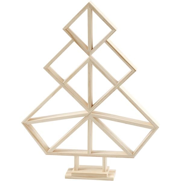 Produktbild: Creativ Company Weihnachtsbaum, H 40 cm, B 31 cm, 1 Stk, aus Holz, natur