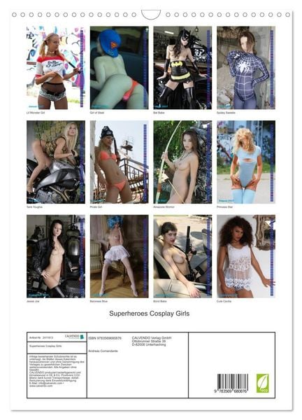 Produktbild: Superheroes Cosplay Girls (Wandkalender 2027 DIN A3 hoch), CALVENDO Monatskalender
