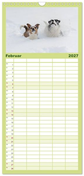 Produktbild: Familienplaner 2027 - Emotionale Momente: Wild und Jagd. mit 5 Spalten (Wandkalender, 21 x 45 cm) CALVENDO
