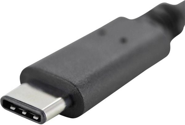 Produktbild: Digitus USB 3.2 Gen 1 (USB 3.0) Adapter [1x USB 3.2 Gen 1 Buchse A (USB 3.0) - 1x USB 3.2 Gen 1 Stecker C (USB 3.0)] AK-300315-001-S 0.15 m Rund