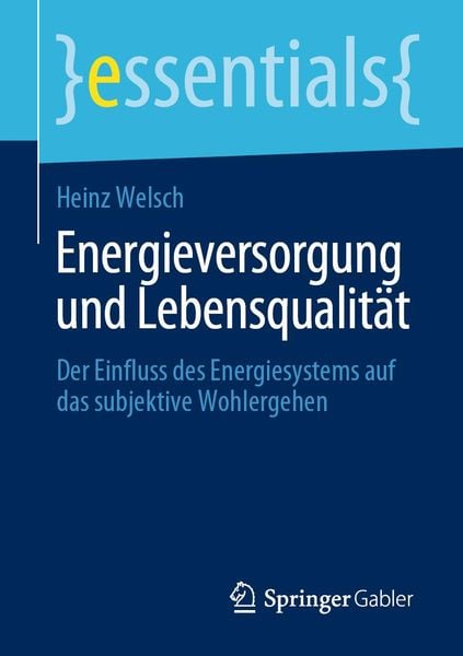 Produktbild: Energieversorgung und Lebensqualit&auml;t