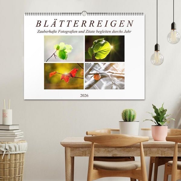 Produktbild: Bl&auml;tterreigen (Wandkalender 2026 DIN A2 quer), CALVENDO Monatskalender
